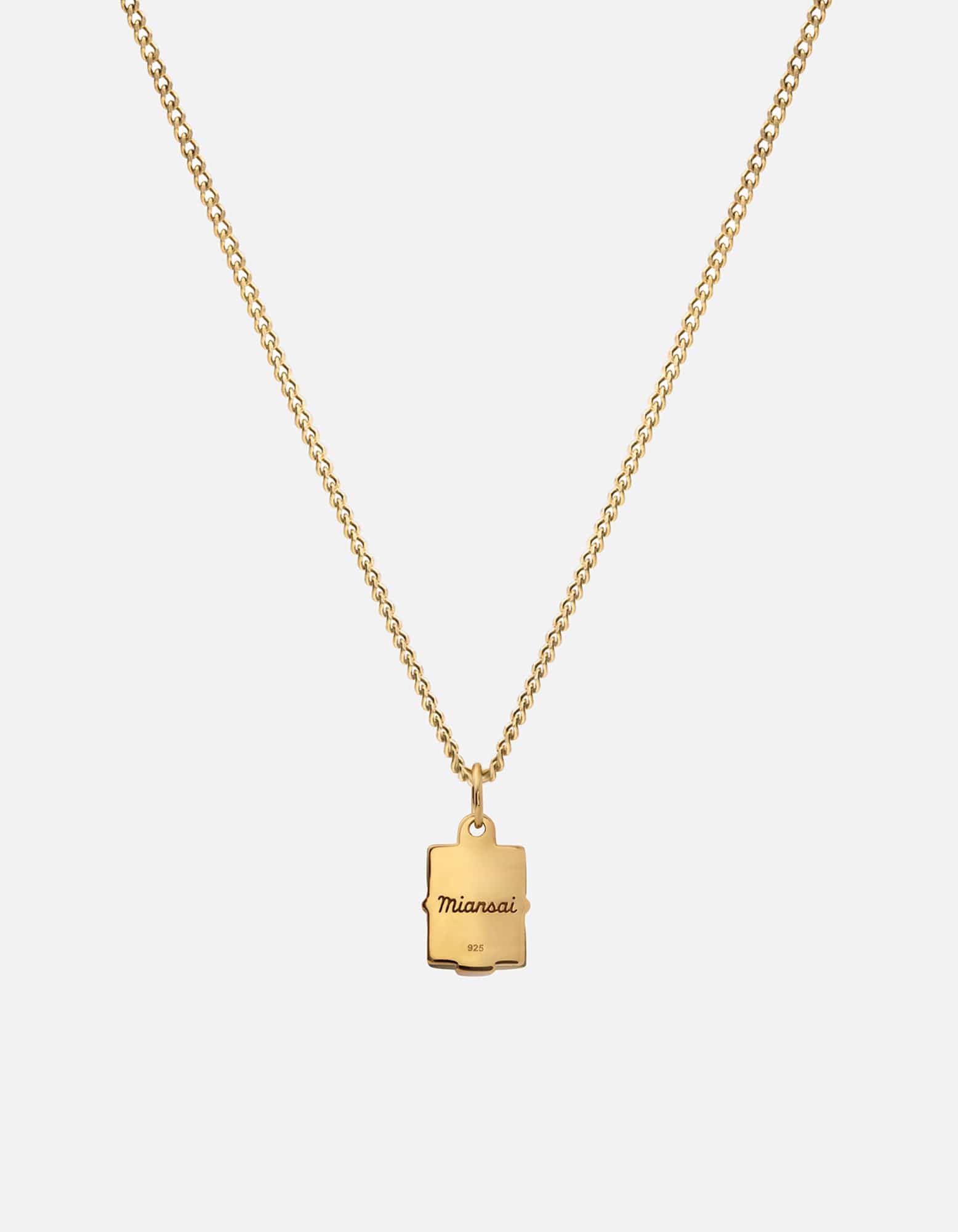 Otis Jasper Pendant Necklace, Gold Vermeil