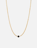 Miansai Necklaces Volcan Type Chain Necklace, Gold Vermeil 1 Letter / Black / 24 in. / Monogram: Yes