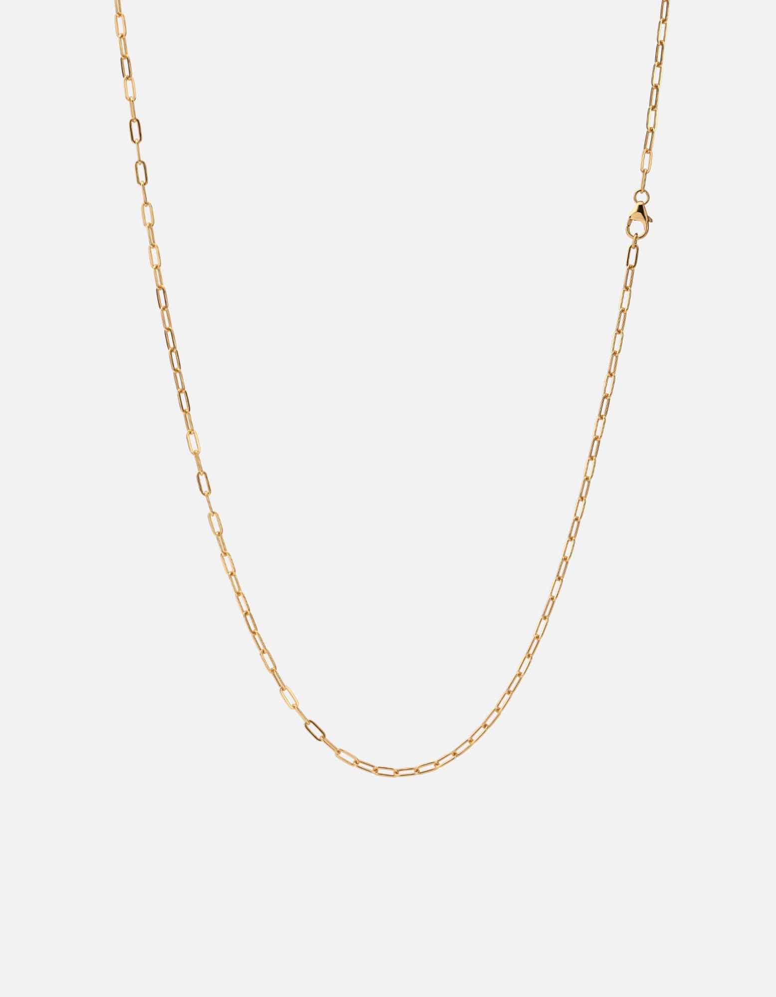 Miansai Necklaces 2.5mm Volt Link Cable Chain Necklace, 14k Gold Polished Gold / 18 in.