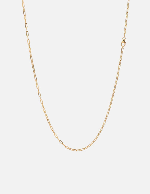 Miansai Necklaces 2.5mm Volt Link Cable Chain Necklace, 14k Gold Polished Gold / 18 in.