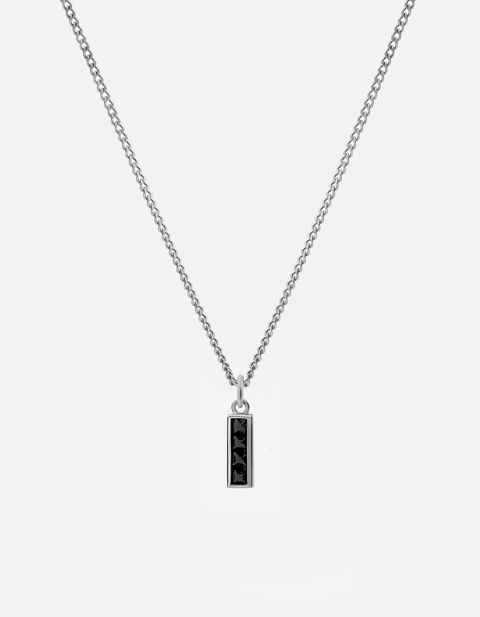 Miansai Necklaces Totem Spinels Necklace, Sterling Silver Black / 21 in.