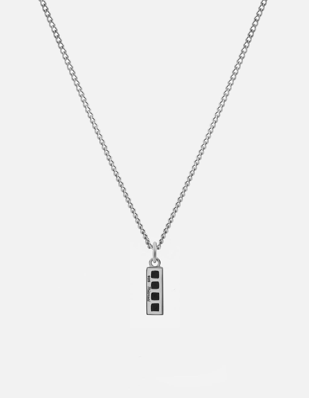 Totem Spinels Necklace, Sterling Silver