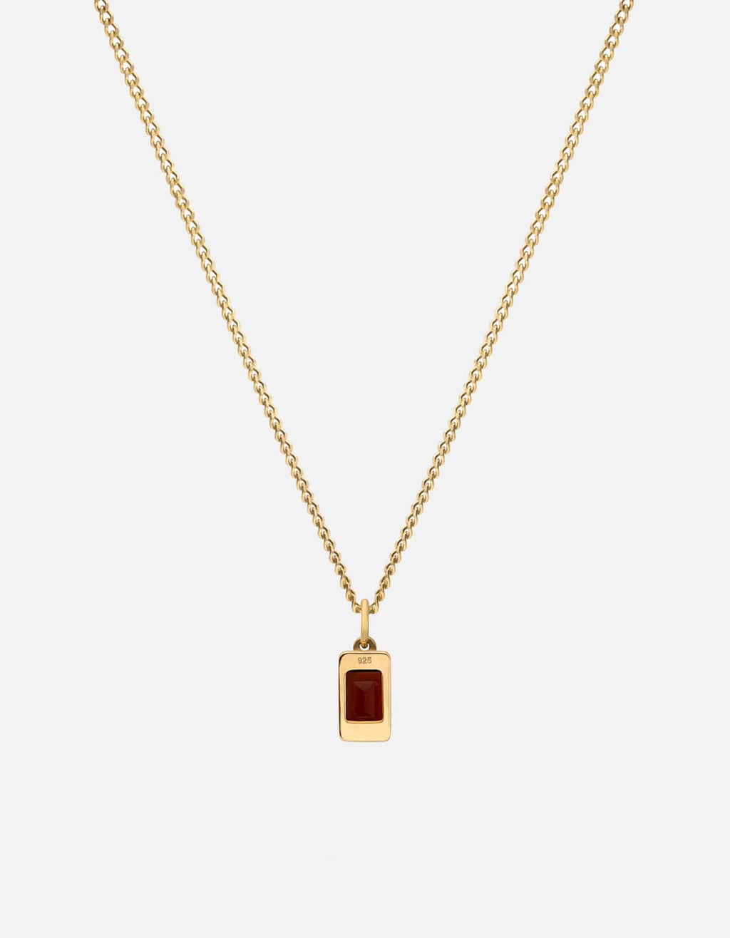 Valor Garnet Necklace, Gold