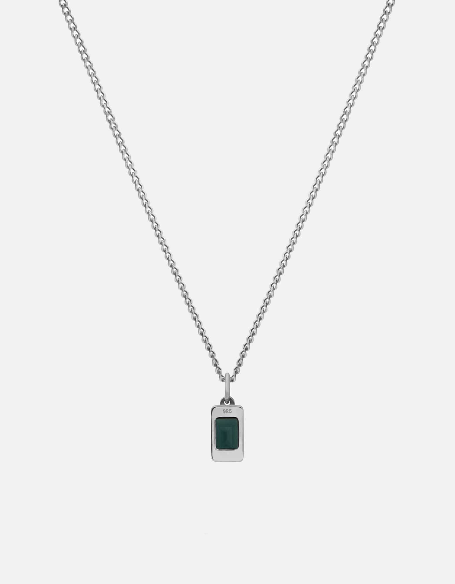 Valor Quartz Pendant Necklace, Sterling Silver