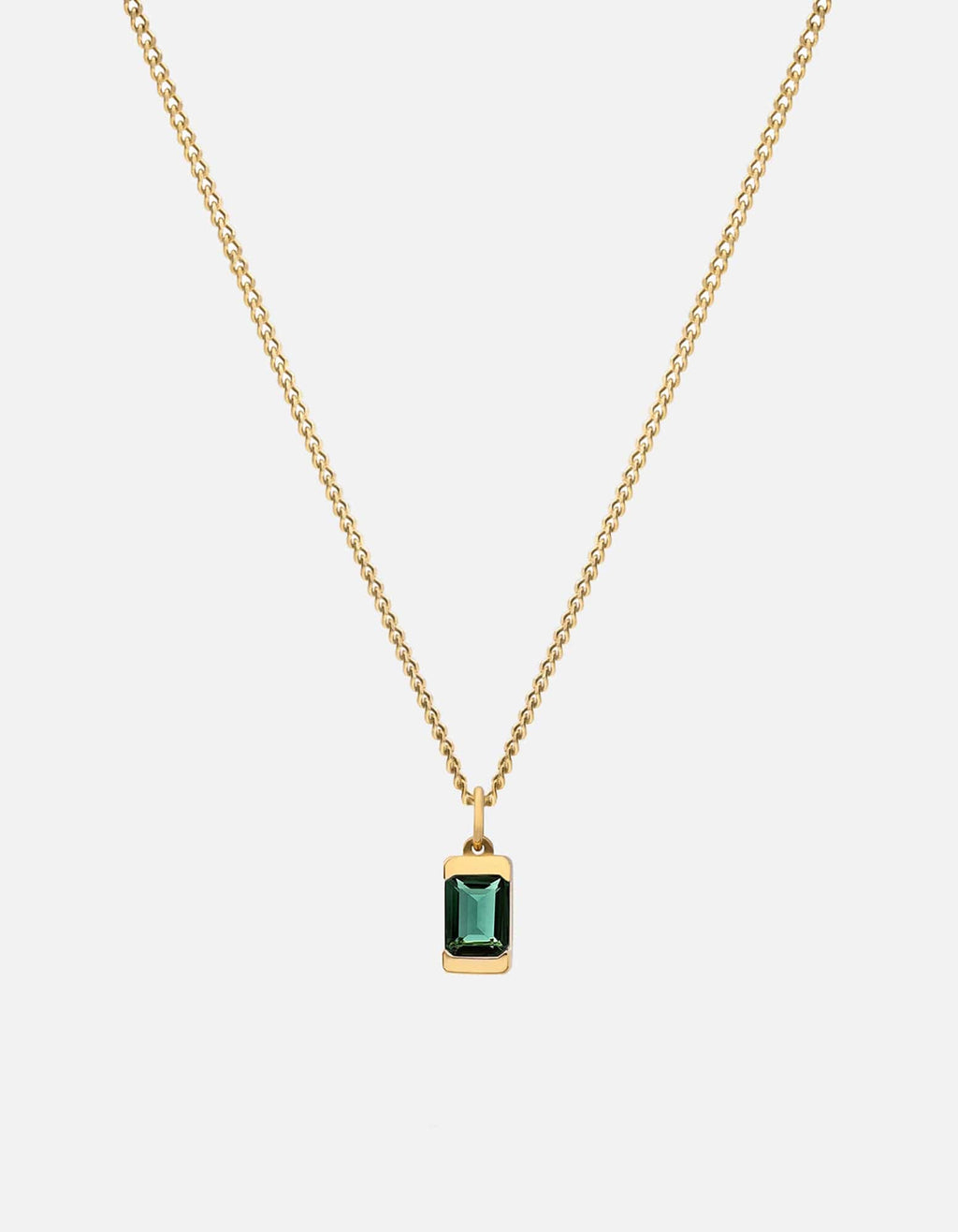 Miansai Necklaces Valor Quartz Necklace, Gold Gold Vermeil Green / 21 in.