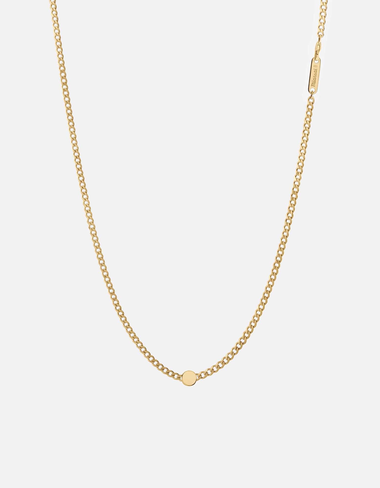 Type Chain Necklace, Gold Vermeil