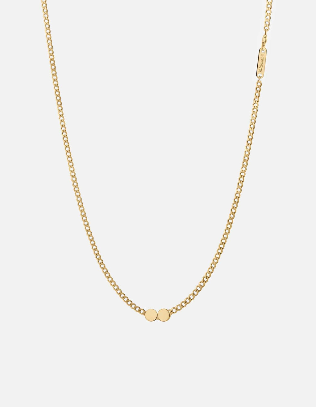 Type Chain Necklace, Gold Vermeil