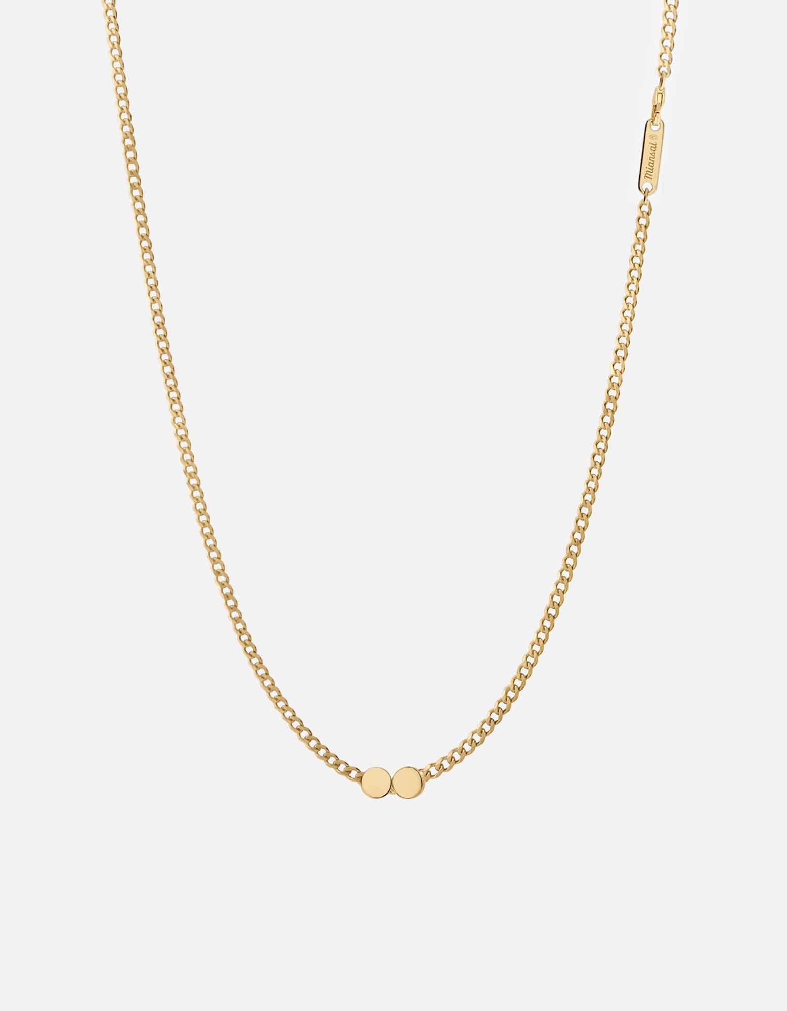 Type Chain Necklace, Gold Vermeil