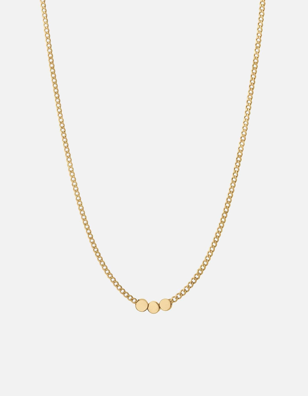Type Chain Necklace, Gold Vermeil