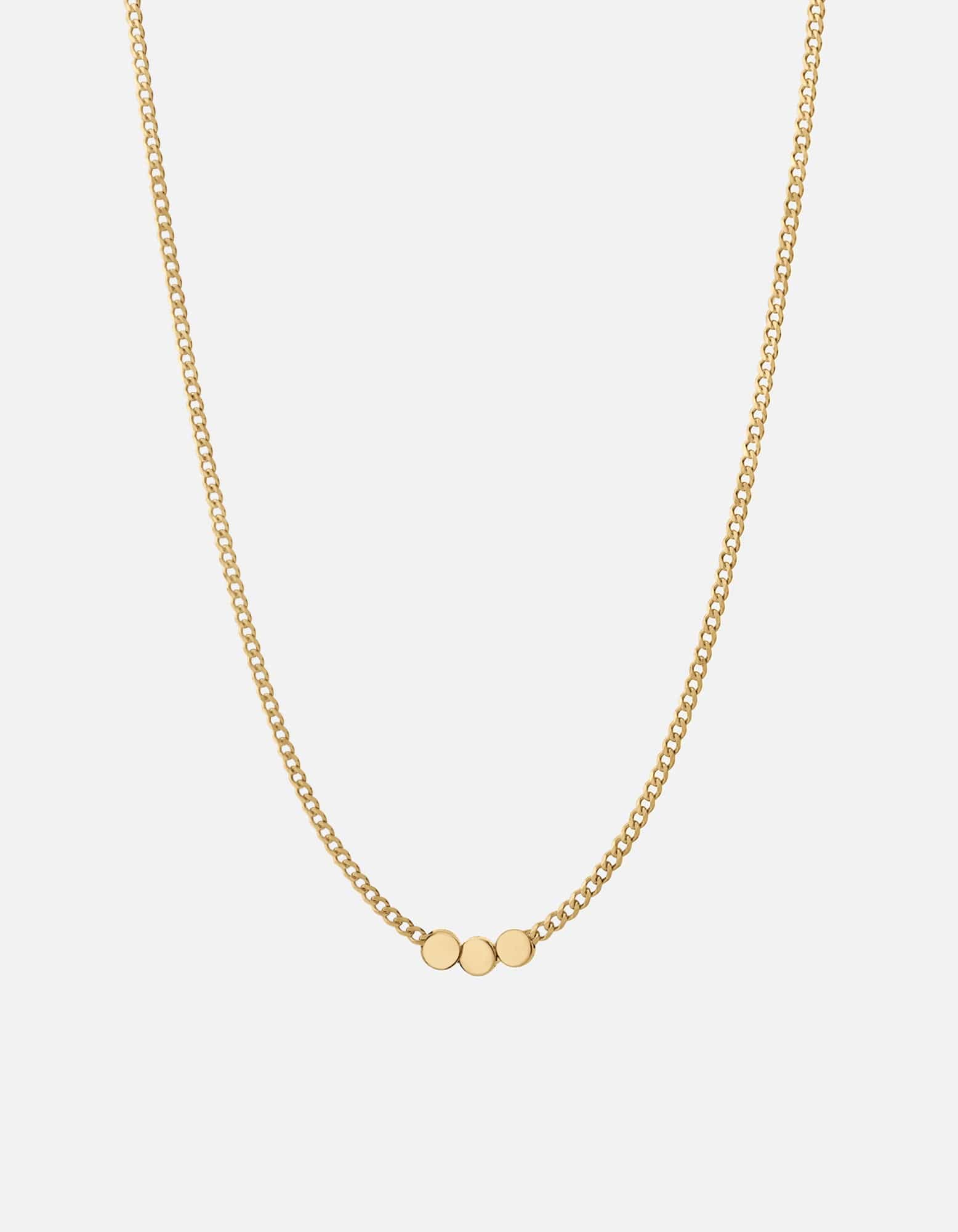 Type Chain Necklace, Gold Vermeil