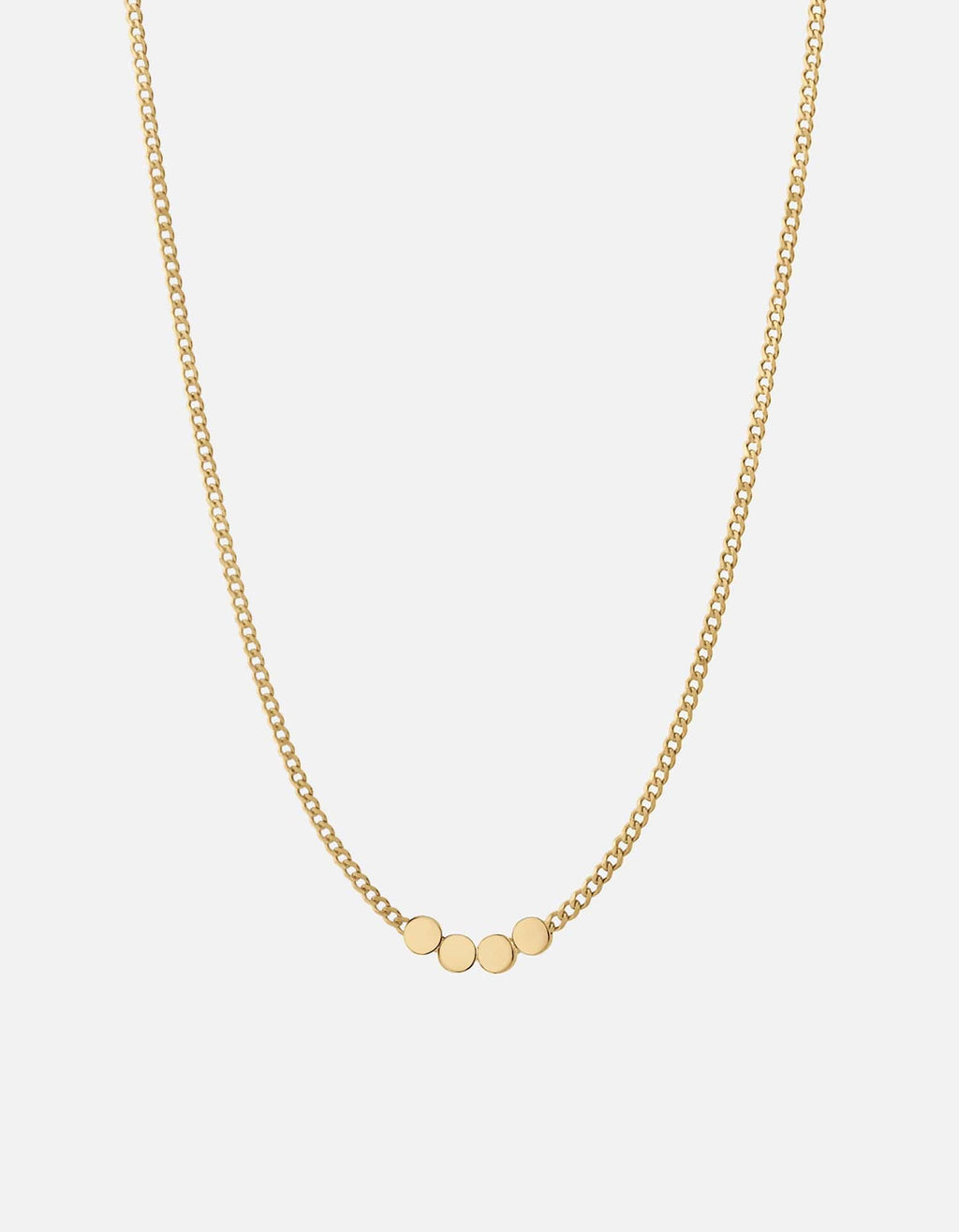 Type Chain Necklace, Gold Vermeil