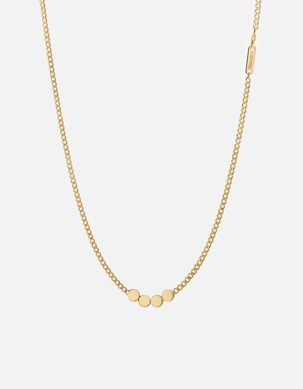 Type Chain Necklace, Gold Vermeil
