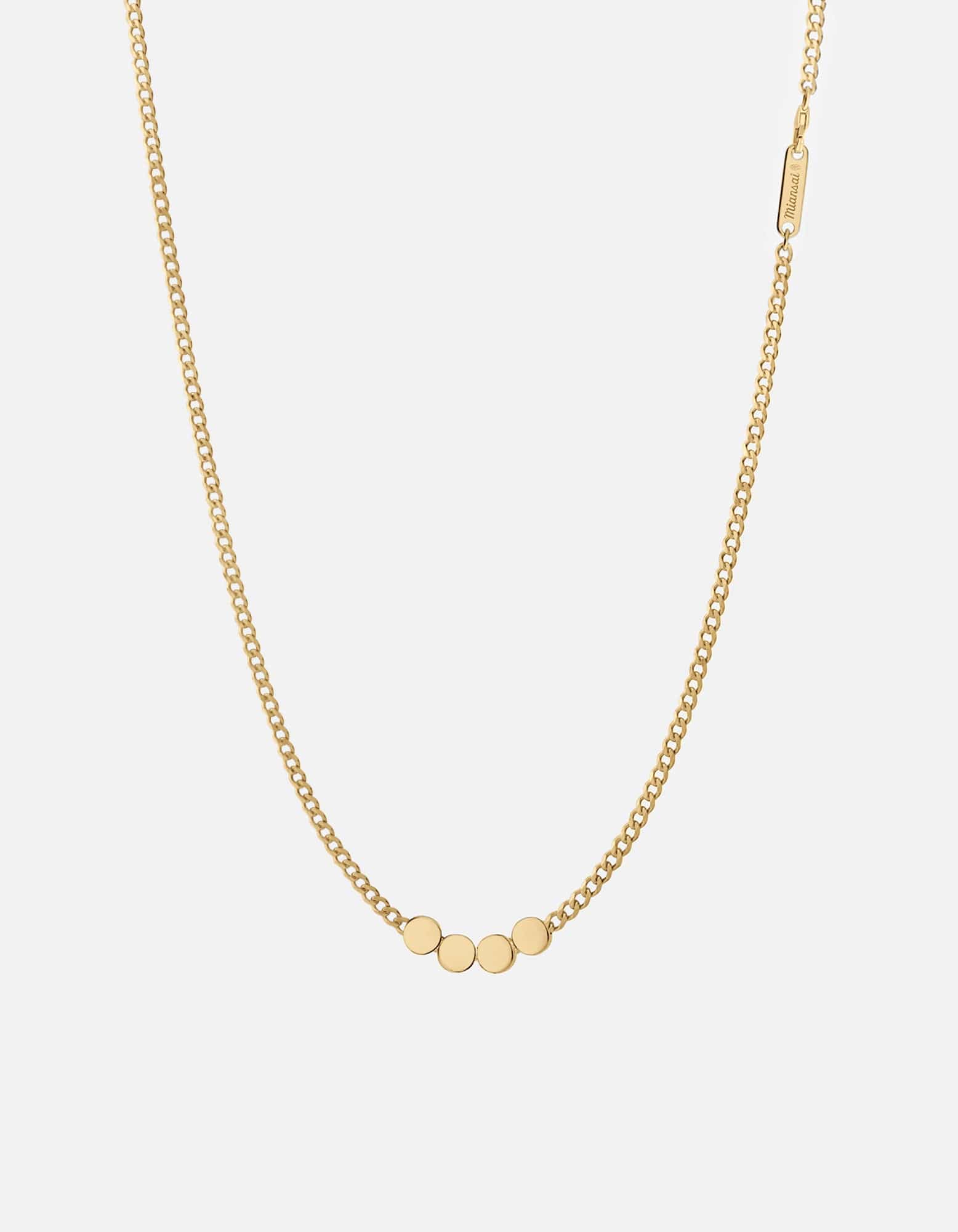 Type Chain Necklace, Gold Vermeil