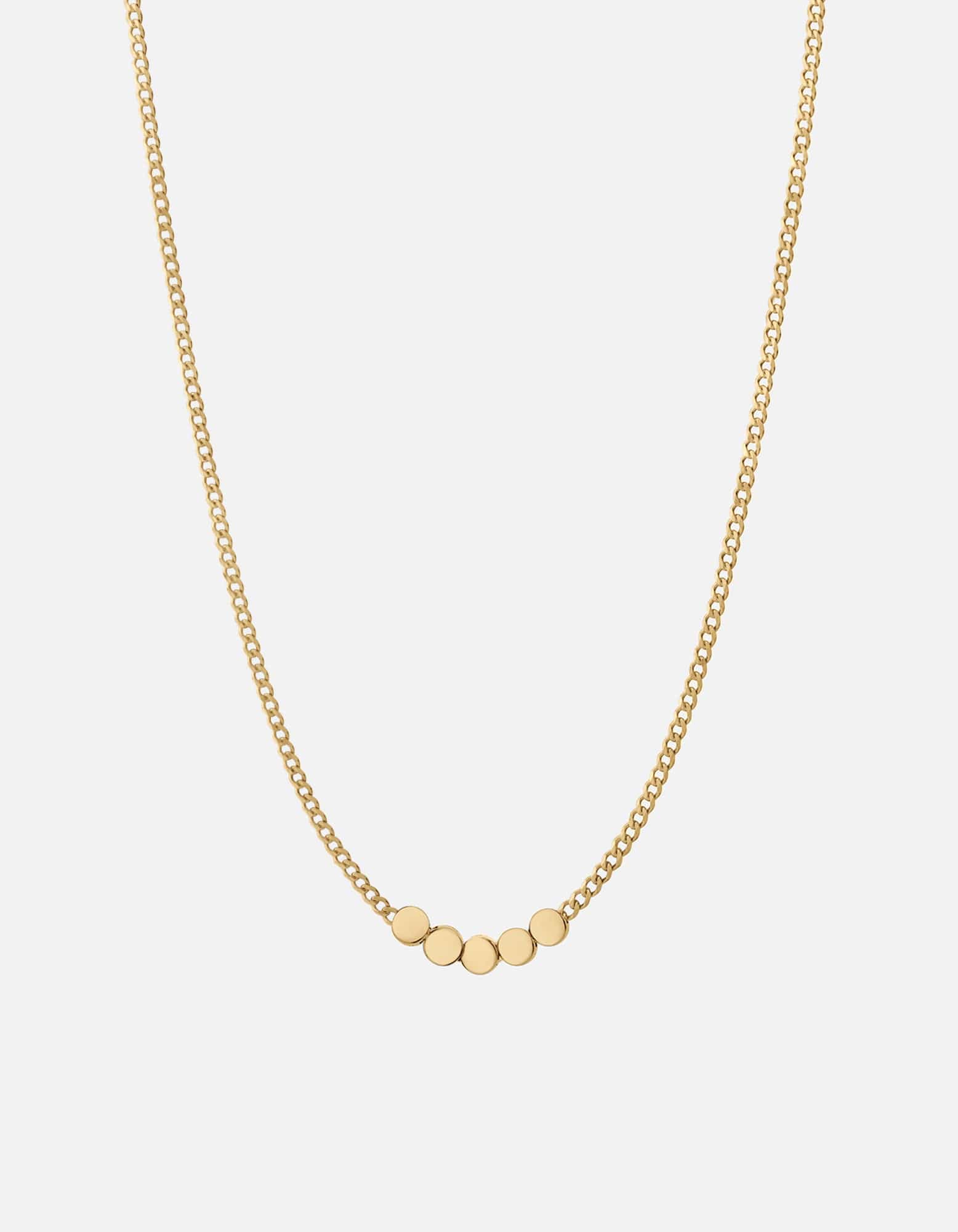 Type Chain Necklace, Gold Vermeil