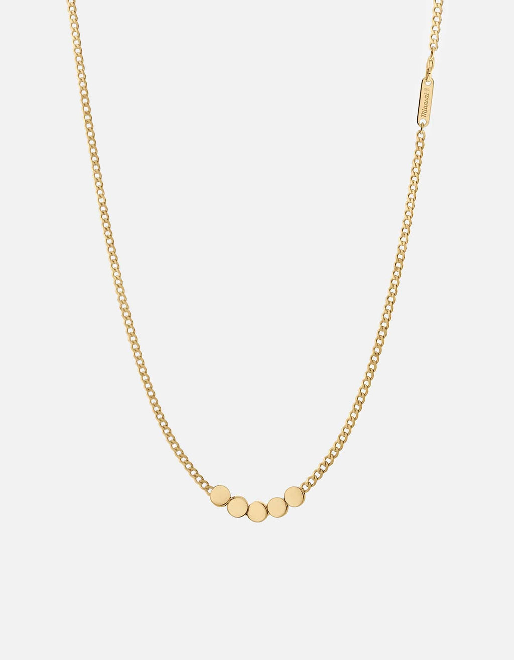 Type Chain Necklace, Gold Vermeil
