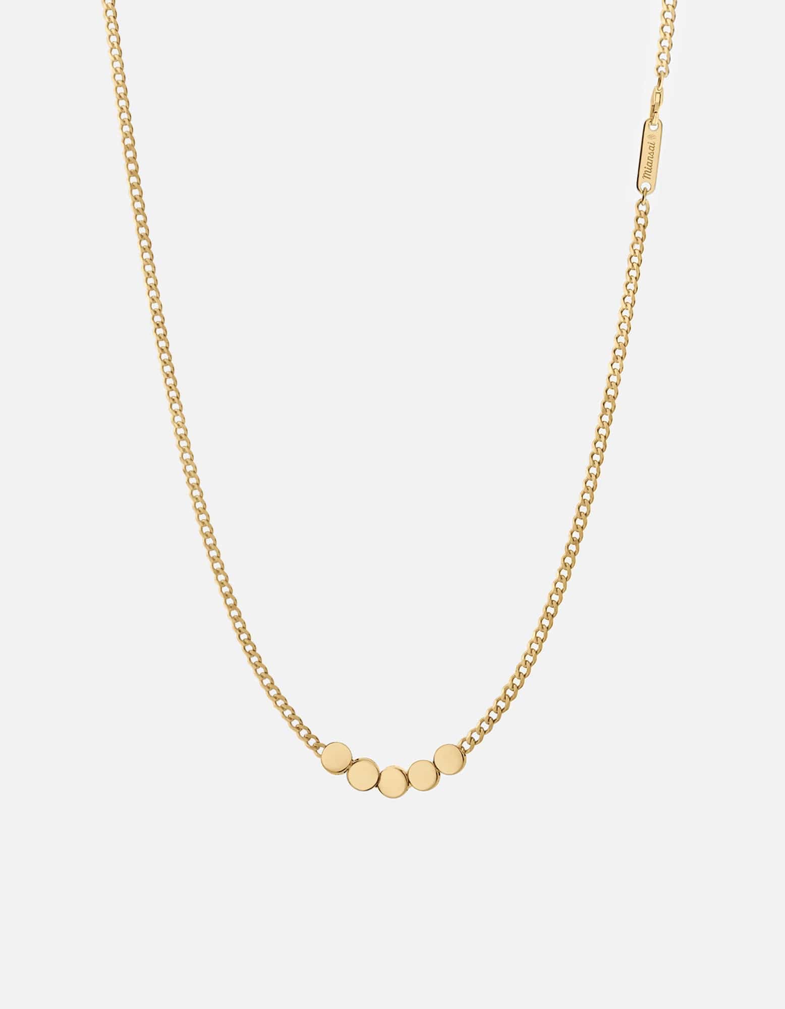 Type Chain Necklace, Gold Vermeil
