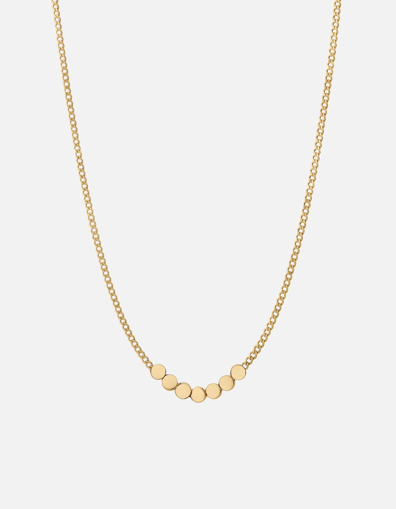 Type Chain Necklace, Gold Vermeil