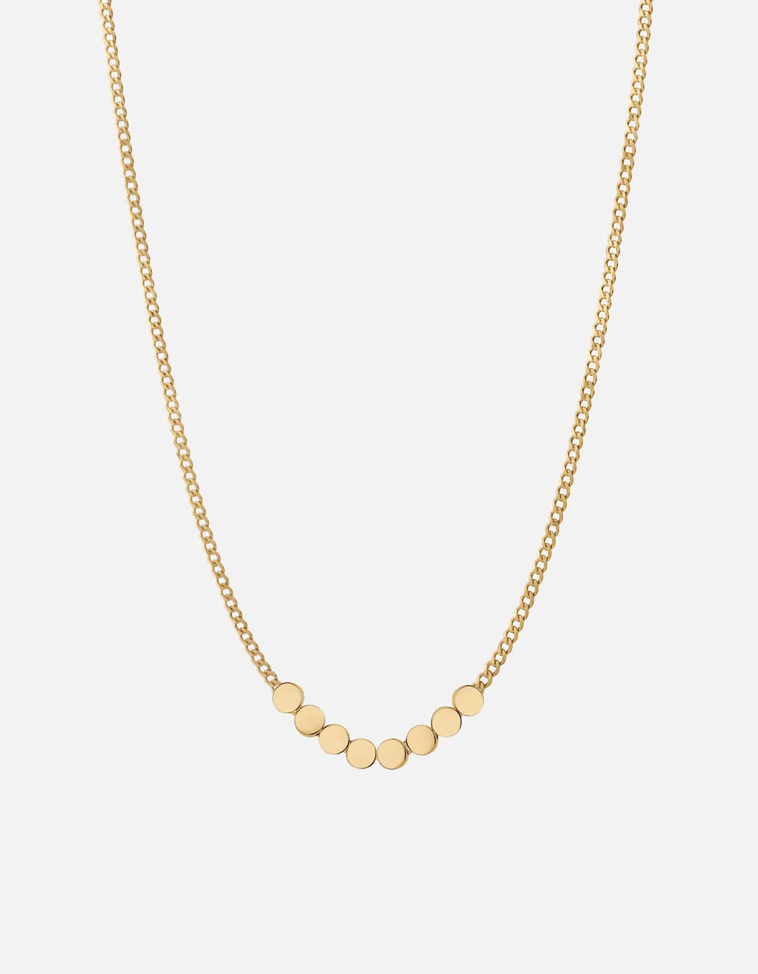Type Chain Necklace, Gold Vermeil