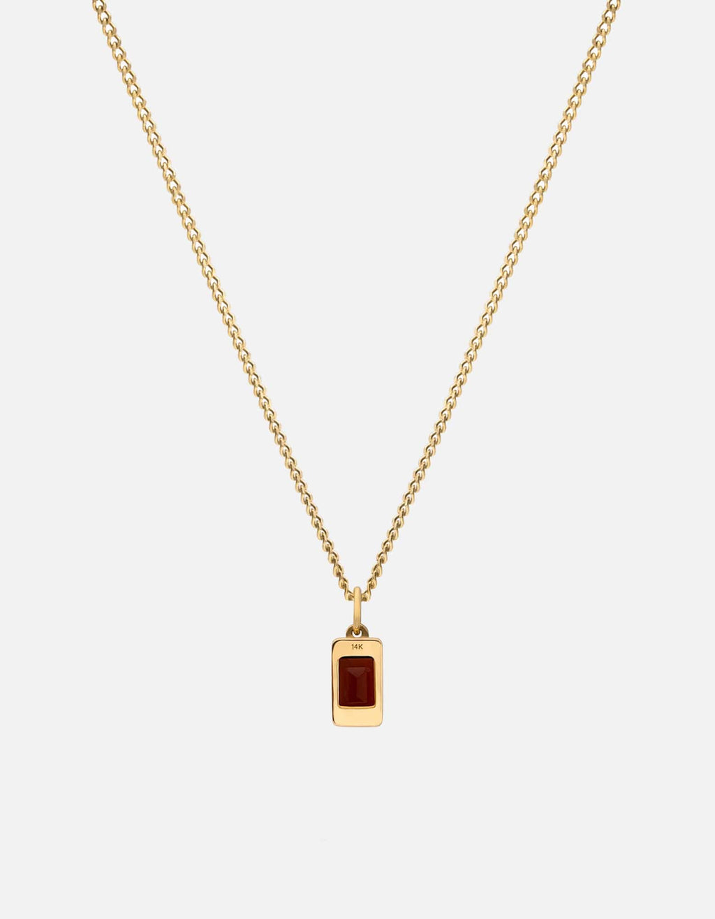 Valor Garnet Necklace, Gold