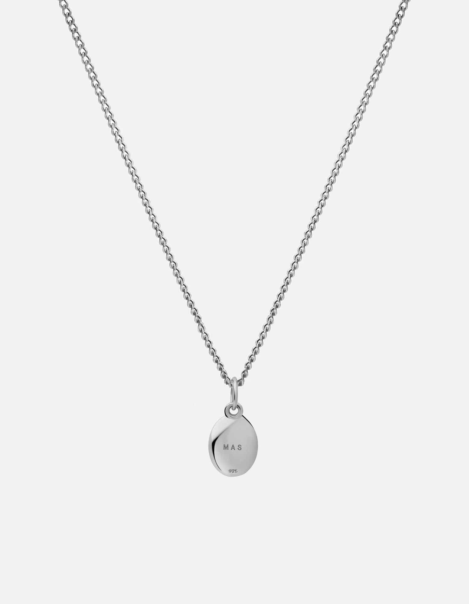 Portal Necklace, Sterling Silver/Blue