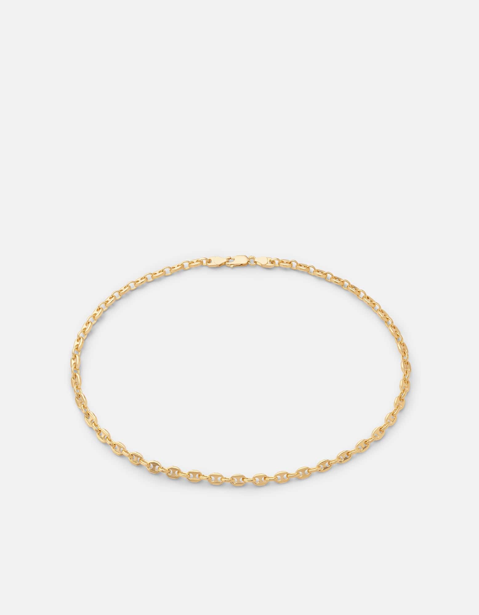 Miansai Necklaces Pyper Link Puff Choker, Gold Vermeil Polished Yellow Gold / 15 in.