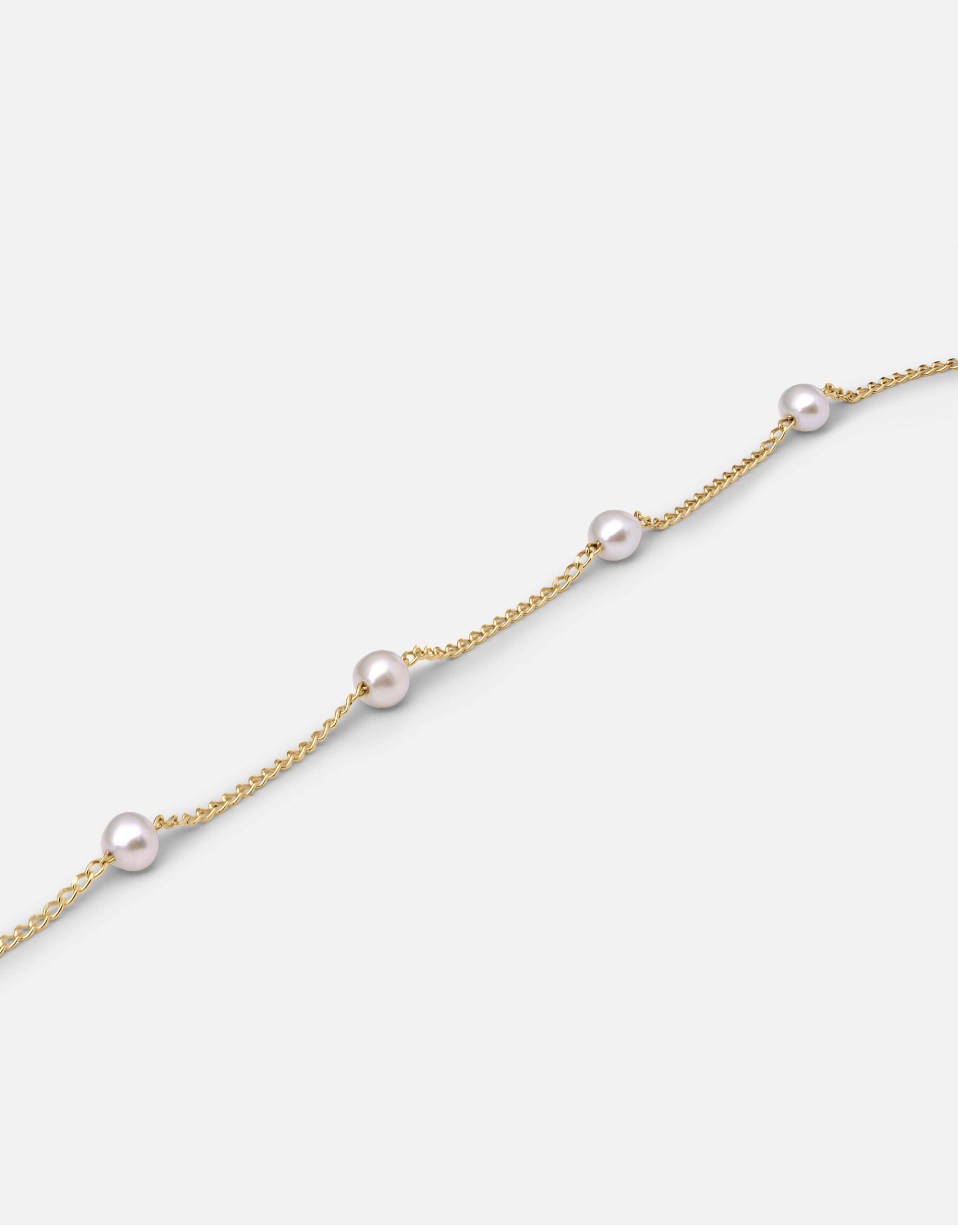 Tiana Pearl Necklace, 14k Gold