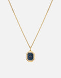 Miansai Necklaces Umbra Sapphire Necklace, Gold Vermeil/Blue Blue / 21 in. / Monogram: No