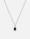 Miansai Necklaces Valor Onyx Necklace, Sterling Silver Black / 21 in.