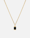 Miansai Necklaces Valor Onyx Necklace, Gold Vermeil Black / 18 in.