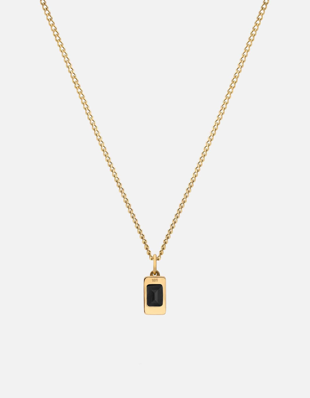 Valor Onyx Necklace, Gold Vermeil