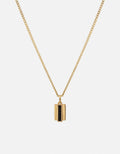 Miansai Necklaces Vertigo Onyx Necklace, Gold Vermeil Black / 21 in.