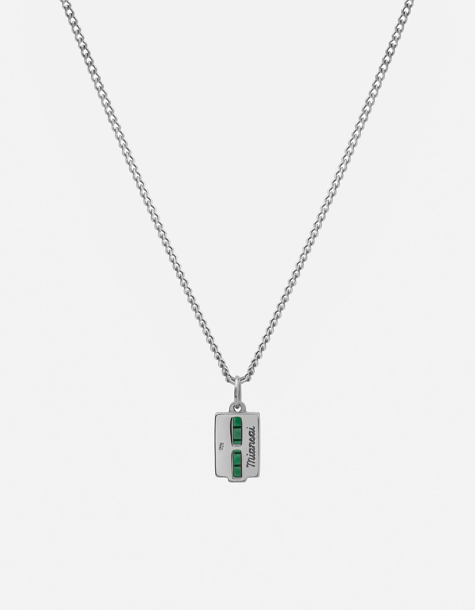 Vertigo Agate Necklace, Sterling Silver