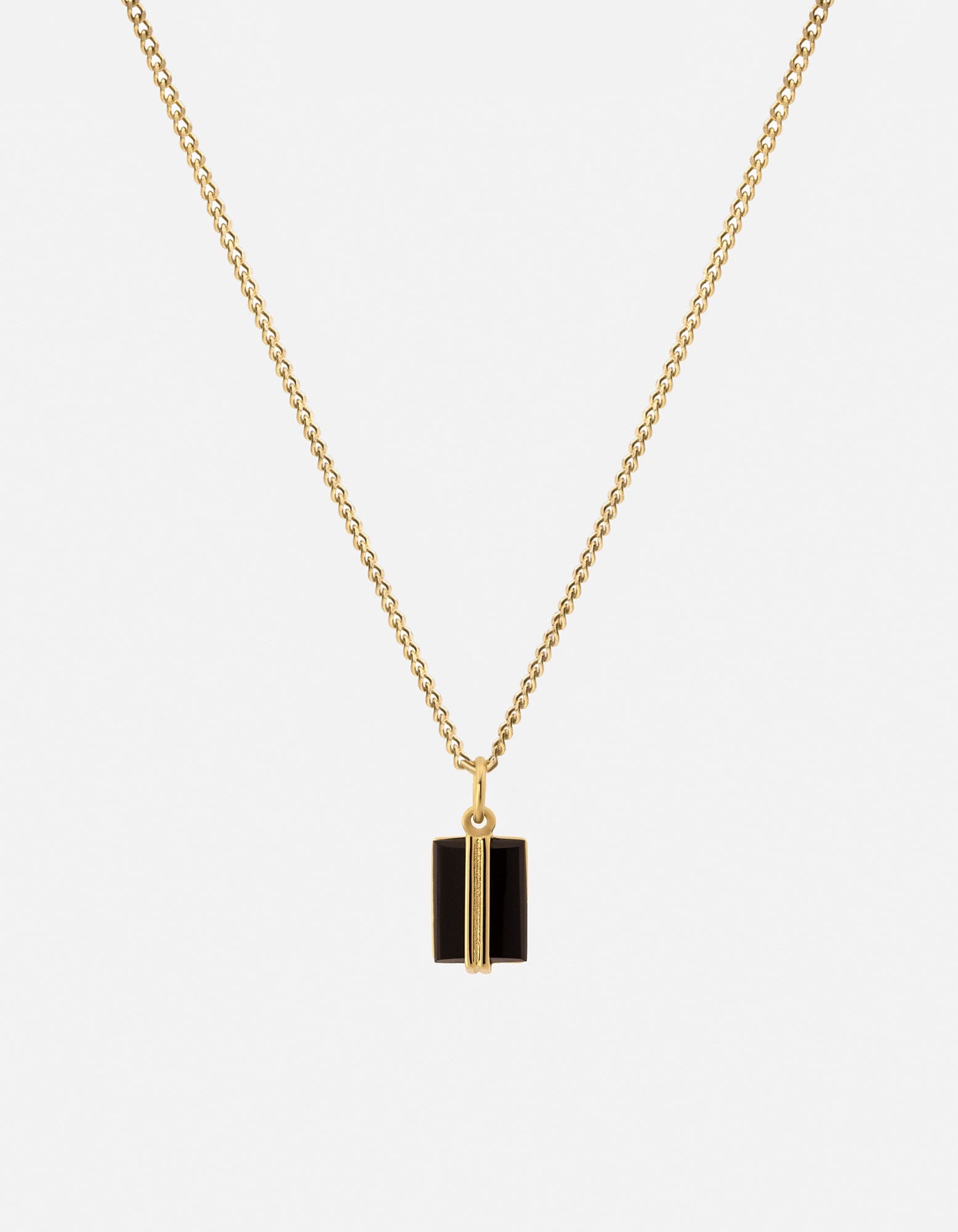 Miansai Necklaces Paolo Onyx Necklace, Gold Vermeil Black / 21 in.