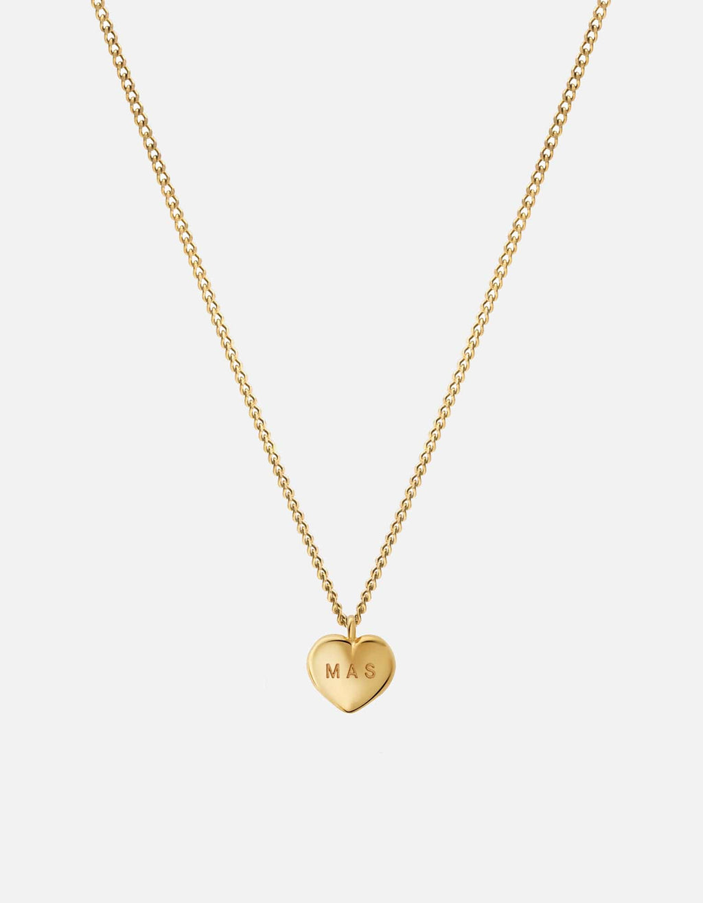 Carino Heart Necklace, Gold Vermeil