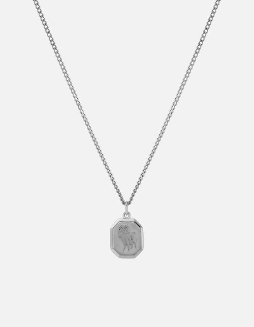 Miansai Necklaces Aries Nyle Necklace, Sterling Silver Polished Silver / 21 in. / Monogram: No