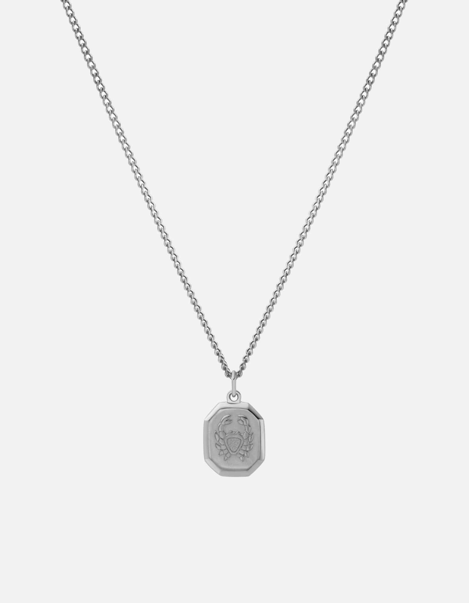Miansai Necklaces Cancer Nyle Necklace, Sterling Silver Polished Silver / 21 in. / Monogram: No