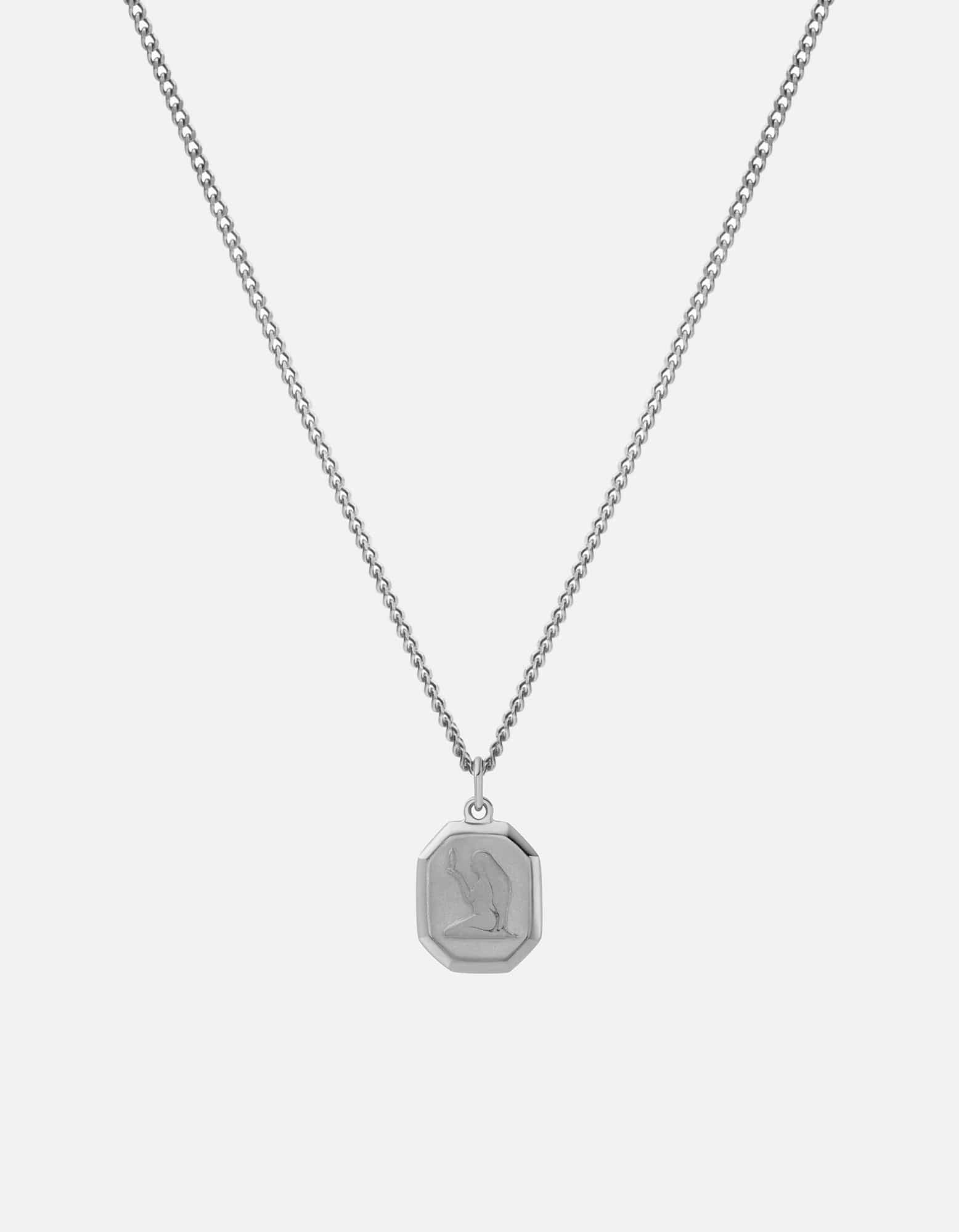Miansai Necklaces Virgo Nyle Necklace, Sterling Silver Polished Silver / 21 in. / Monogram: No