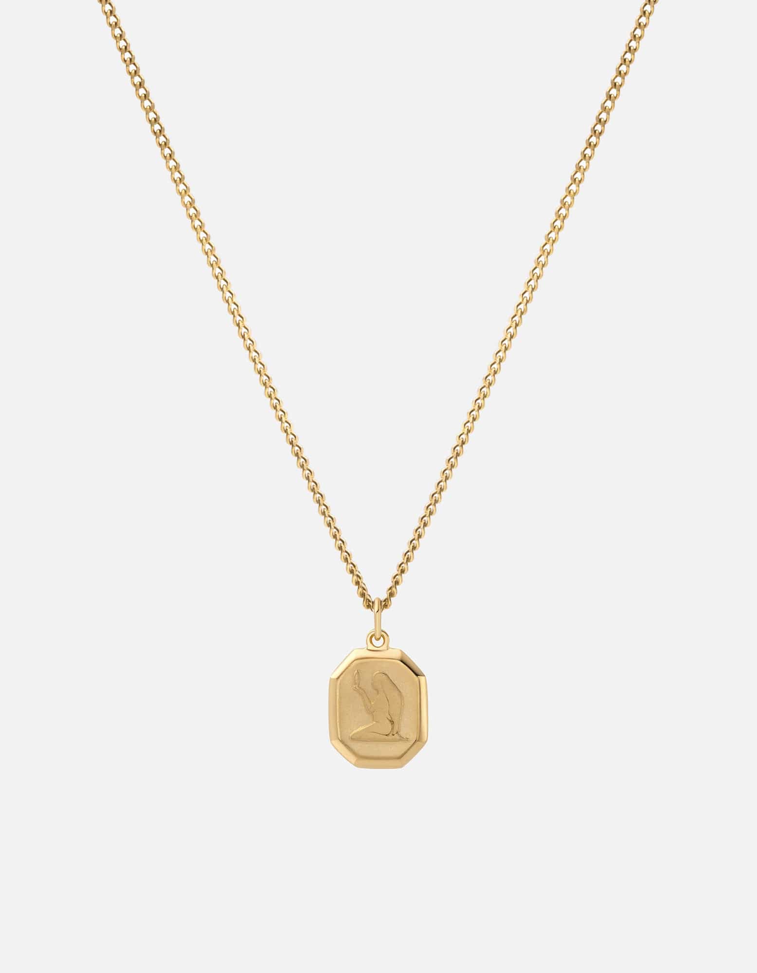 Miansai Necklaces Virgo Nyle Necklace, Gold Vermeil Polished Gold / 18 in. / Monogram: No