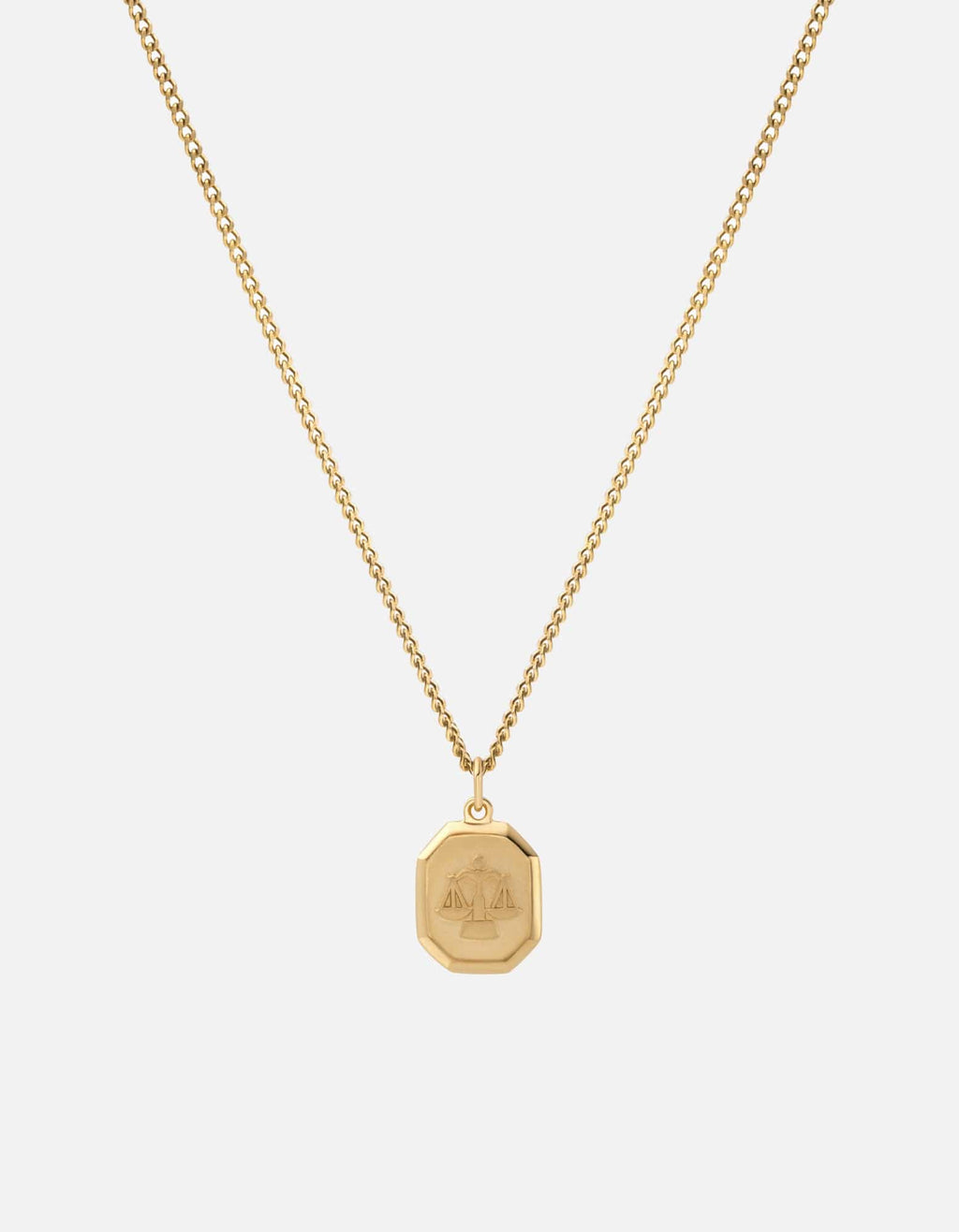 Miansai Necklaces Libra Nyle Necklace, Gold Vermeil Polished Gold / 18 in. / Monogram: No