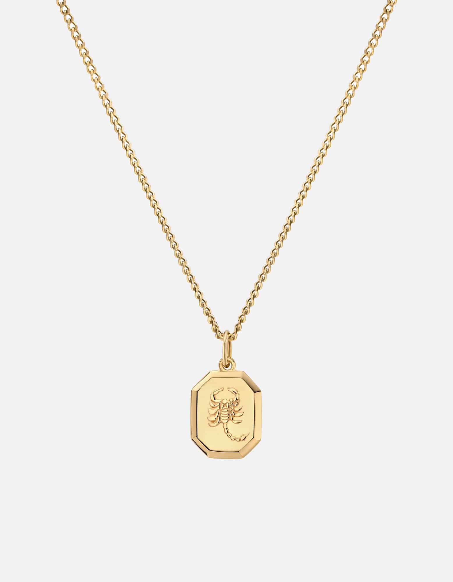Miansai Necklaces Scorpio Nyle Necklace, Gold Vermeil Polished Gold / 21 in. / Monogram: No