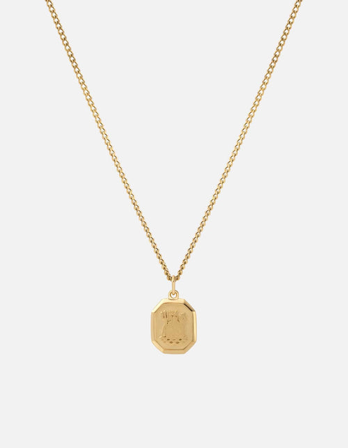 Miansai Necklaces Aquarius Nyle Necklace, Gold Vermeil Polished Gold / 18 in. / Monogram: No