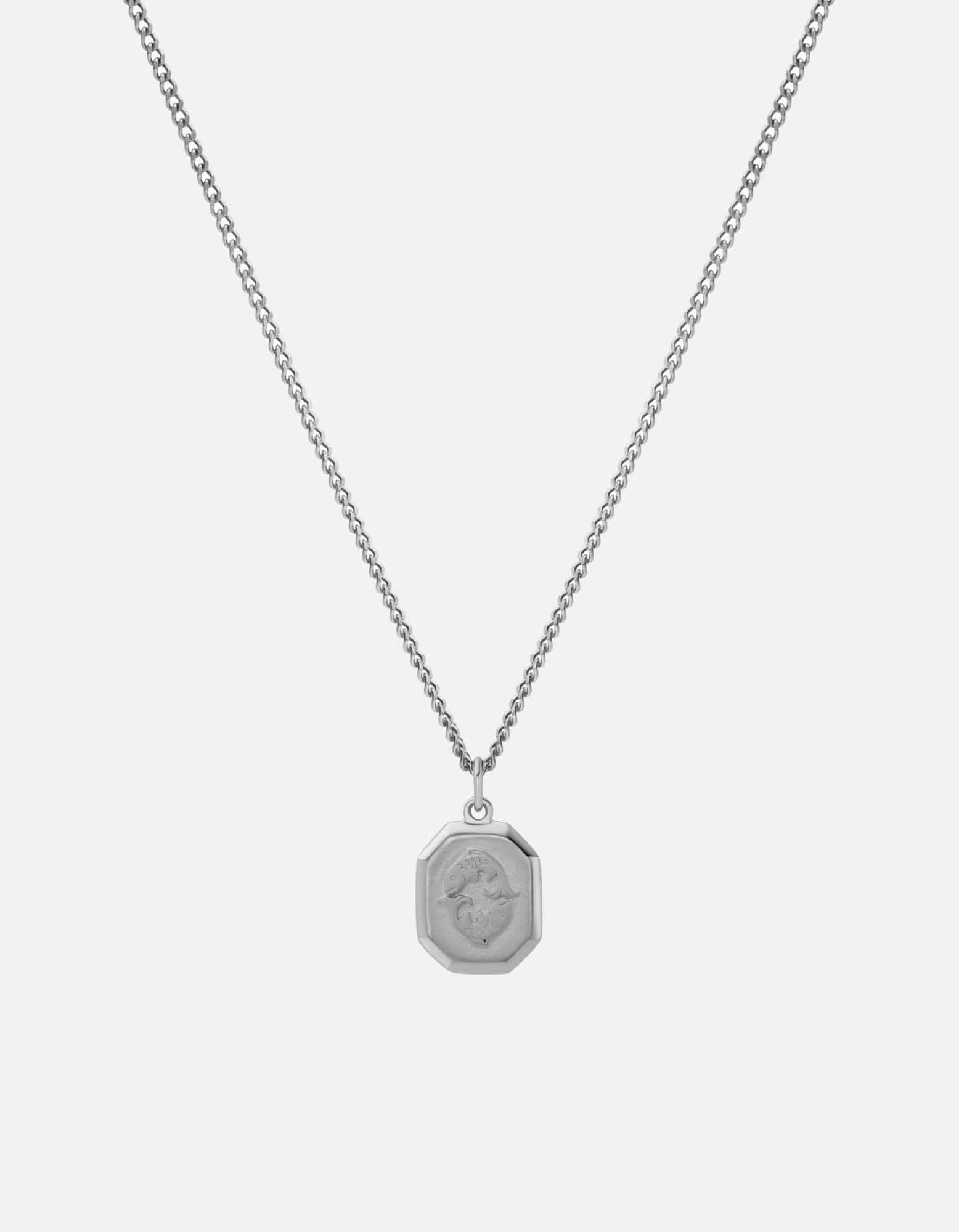 Miansai Necklaces Pisces Nyle Necklace, Sterling Silver Polished Silver / 21 in. / Monogram: No