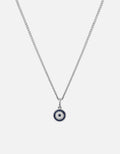 Miansai Necklaces Ojos Necklace, Sterling Silver/Blue Blue / 21 in. / Monogram: No