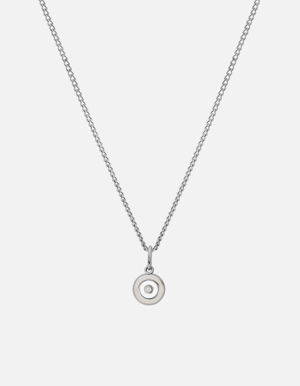 Miansai Necklaces Ojos Necklace, Sterling Silver/Linen Linen / 21 in. / Monogram: No
