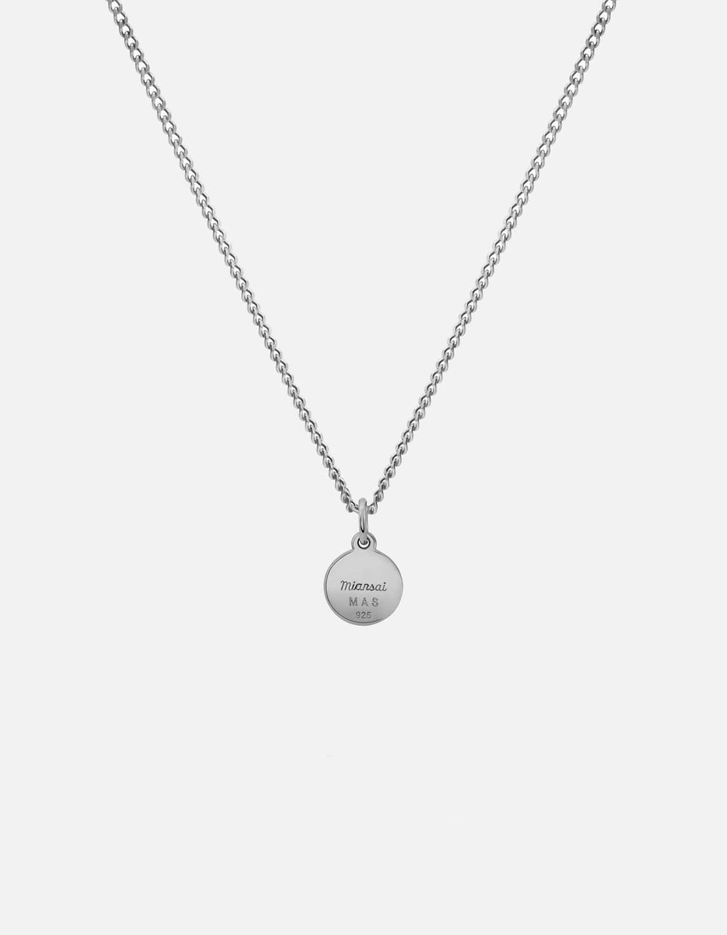 Ojos Evil Eye Necklace, Sterling Silver/Green