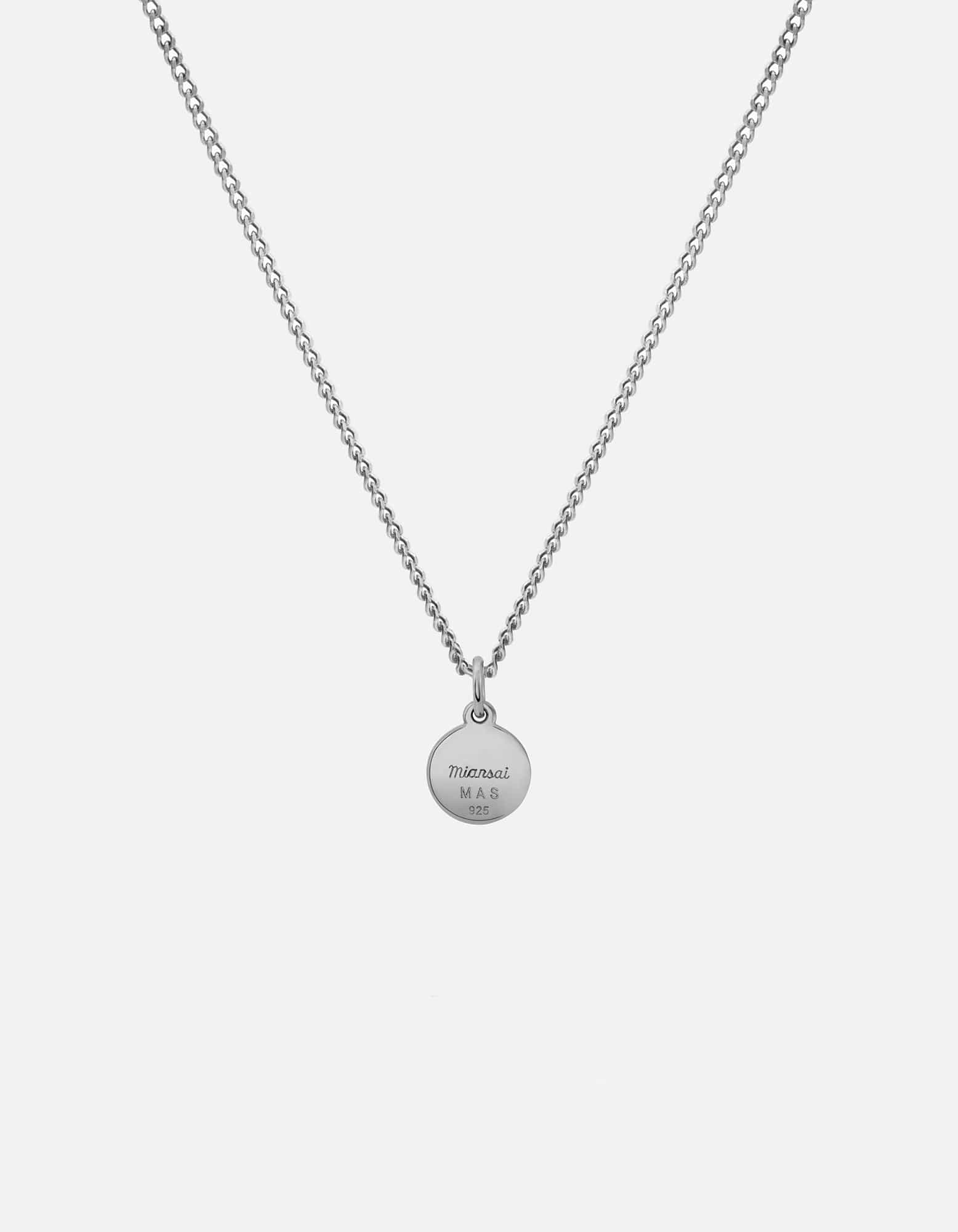 Ojos Evil Eye Necklace, Sterling Silver/Green