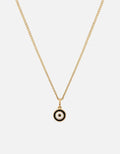Miansai Necklaces Ojos Necklace, Gold Vermeil/Black Black / 18 in. / Monogram: No