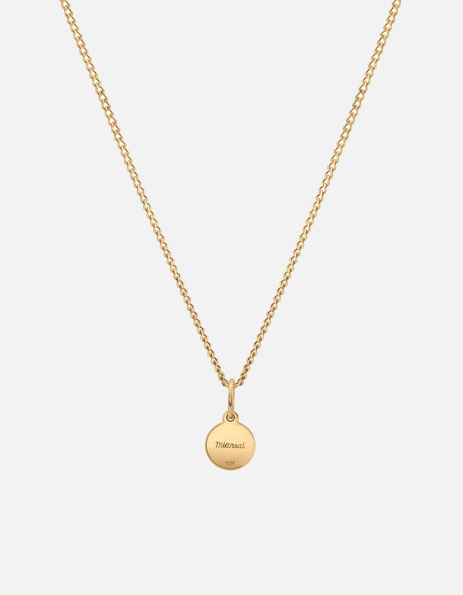Ojos Evil Eye Necklace, Gold Vermeil/Linen