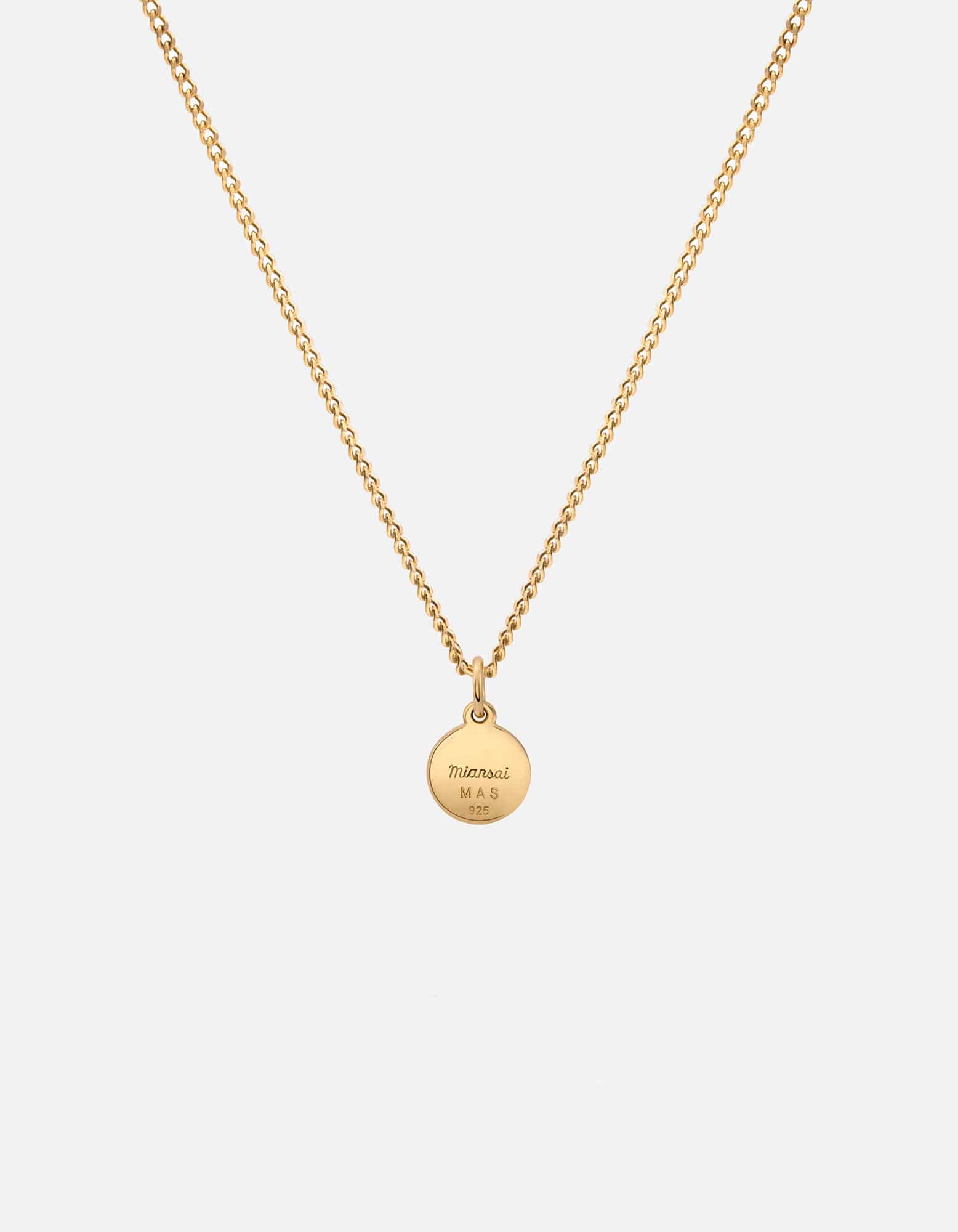 Ojos Evil Eye Necklace, Gold Vermeil/Linen