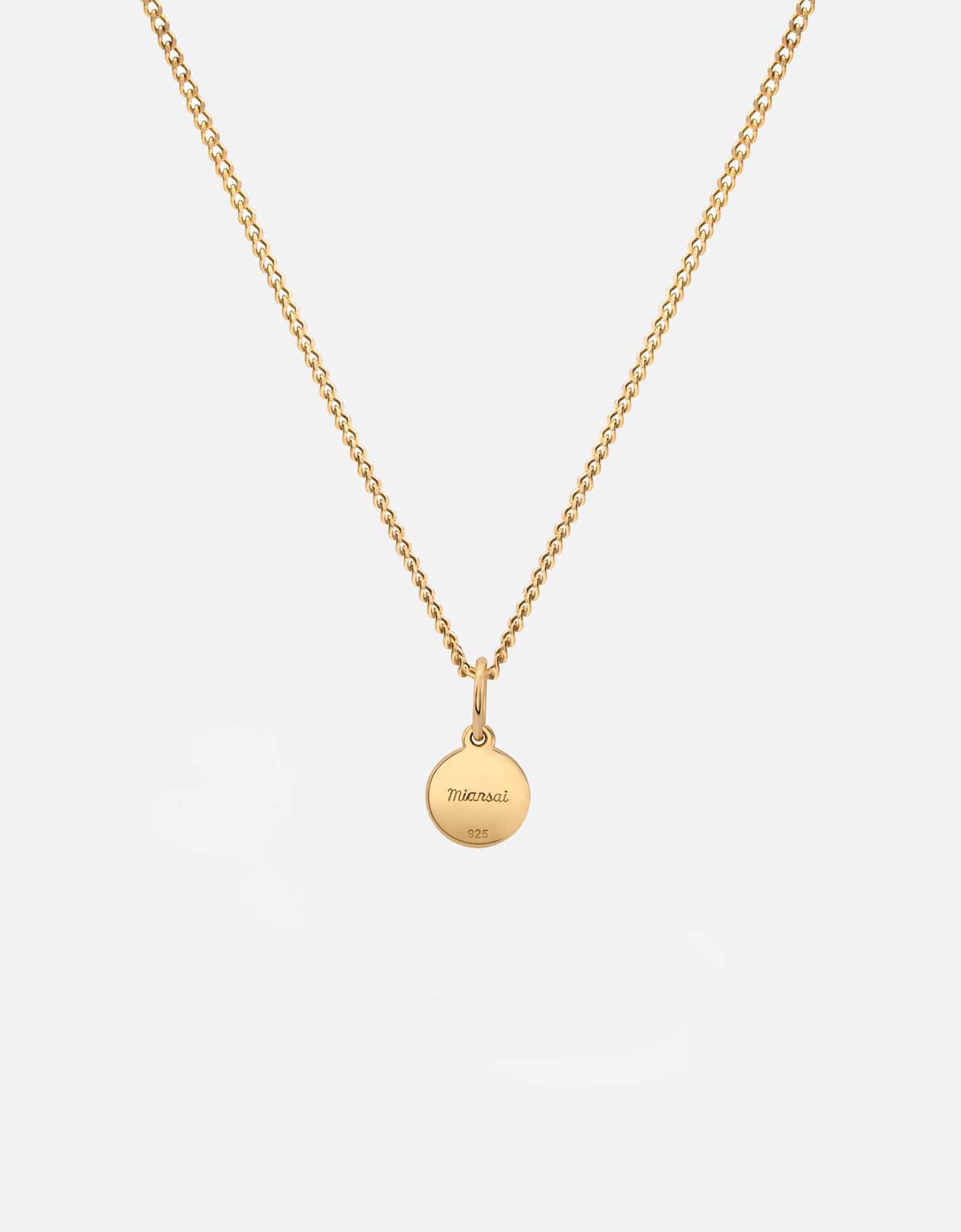 Ojos Evil Eye Necklace, Gold Vermeil/Linen
